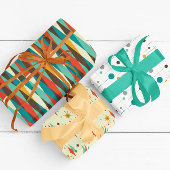 Moderne Designmuster des Mittelalters Geschenkpapier Set