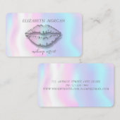 Moderne Designs,Holografie,Makeup Artist,Lips Visitenkarte (Vorne/Hinten)