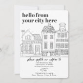 Moderne Destination City Moving Ankündigung (Vorderseite)