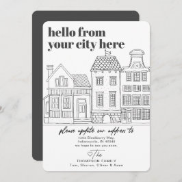 Moderne Destination City Moving Ankündigung