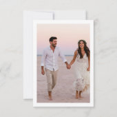 Moderne Destination Hochzeit Bougainvillea Foto Save The Date (Rückseite)