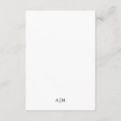 Moderne Details für Hochzeitsgäste | Foto mit Over Begleitkarte (Rückseite)