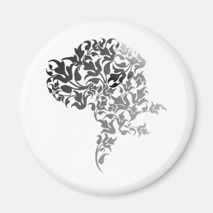 Moderne Deutsche Dogge Illustration für coole Boar Magnet