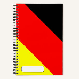 Moderne deutsche Flagge Notizblock