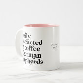 Moderne Deutsche Hirte Custom Zweifarbige Tasse (Vorderseite Links)