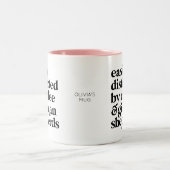 Moderne Deutsche Hirte Custom Zweifarbige Tasse (Mittel)