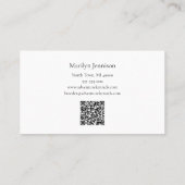 Moderne Deutsche Hirten Silhouette Schwarz/Weiß Visitenkarte (Rückseite)