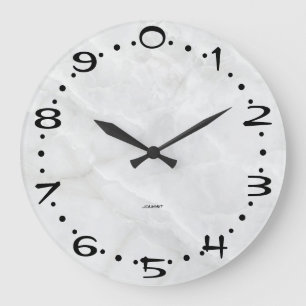 Moderne dezimale Zeit Basis-10-Zahlensystem-Kunstg Große Wanduhr