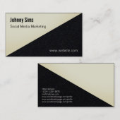 Moderne Diagonale-Dreieck-Abdeckung Visitenkarte (Vorne/Hinten)