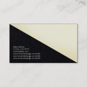 Moderne Diagonale-Dreieck-Abdeckung Visitenkarte (Rückseite)