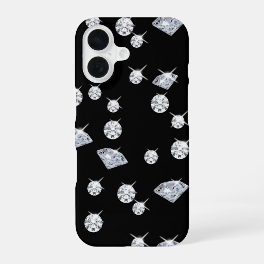Moderne Diamant-Muster iPhone 16 Hülle (Rückseite)
