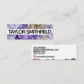 moderne Diamant-Visitenkarte Mini Visitenkarte (Vorne/Hinten)