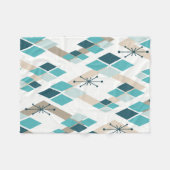 Moderne Diamanten aus dem Mittelalter (Aquamarin) Fleecedecke (Vorderseite (Horizontal))