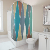 Moderne Diamanten aus dem Mittelalter (groß) Duschvorhang (Beispiel)