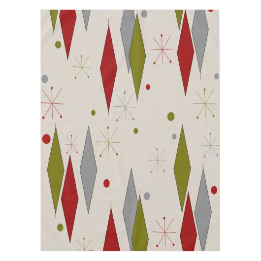 Moderne Diamanten aus dem Mittelalter in Rot Tischdecke (Vorderseite)