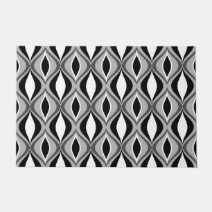 Moderne Diamanten aus dem Mittelalter, schwarz, we Fußmatte