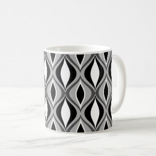 Moderne Diamanten aus dem Mittelalter, schwarz, we Kaffeetasse