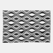 Moderne Diamanten aus dem Mittelalter, schwarz, we Küchentuch (Horizontal)