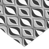 Moderne Diamanten aus dem Mittelalter, schwarz, we Kurzer Tischläufer (Ecke)