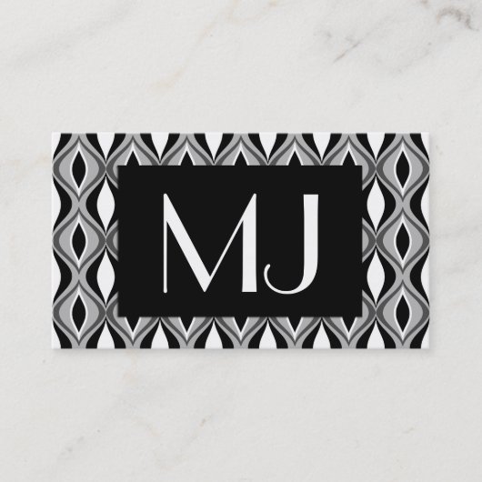 Moderne Diamanten aus dem Mittelalter, schwarz, we Visitenkarte (Vorderseite)