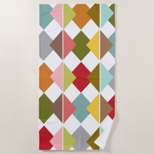 Moderne Diamanten aus dem Mittelalter Strandtuch