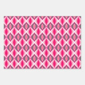 Moderne Diamanten, blau, rosa, grün Geschenkpapier Set (Vorderseite 2)