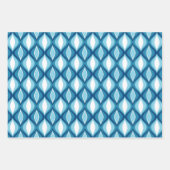 Moderne Diamanten, blau, rosa, grün Geschenkpapier Set (Vorderseite)