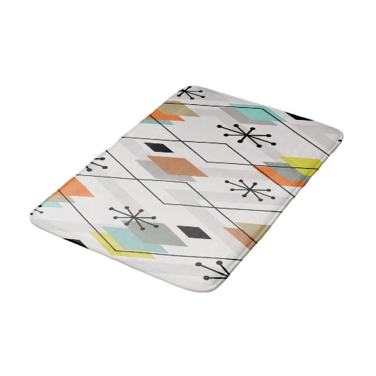 Moderne Diamanten des Mittelalters Badematte (Schrägansicht)