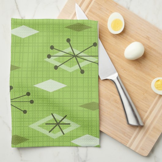 Moderne Diamanten im Mittelalter Geschirrtuch (Viertel Falte)