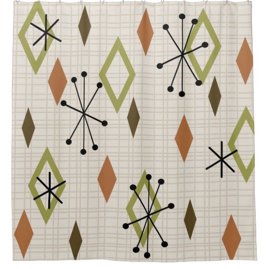 Moderne Diamanten - Naturerdnoten des Mittelalters Duschvorhang (Vorderseite)