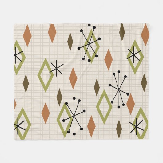 Moderne Diamanten - Naturerdnoten des Mittelalters Fleecedecke (Vorderseite (Horizontal))