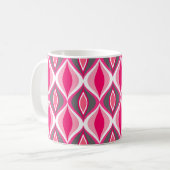 Moderne Diamanten, rosa, Fuchsia & Gray aus dem Mi Kaffeetasse (Vorderseite Links)