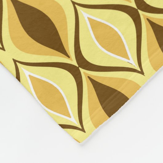 Moderne Diamanten, Senf Gold Fleecedecke (Ecke)