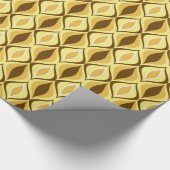 Moderne Diamanten, Senf Gold Geschenkpapier (Ecke)