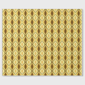 Moderne Diamanten, Senf Gold Geschenkpapier (Flach)