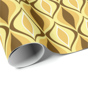 Moderne Diamanten, Senf Gold Geschenkpapier