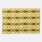 Moderne Diamanten, Senf Gold Geschirrtuch (Horizontal)