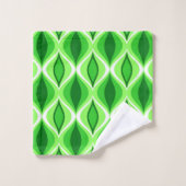 Moderne Diamanten, Smaragdgrün und Zitronengrün au Badhandtuch Set (Waschlappen)