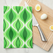 Moderne Diamanten, Smaragdgrün und Zitronengrün au Küchentuch (Viertel Falte)