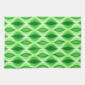 Moderne Diamanten, Smaragdgrün und Zitronengrün au Küchentuch (Horizontal)