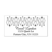 Moderne Diamanten-Sternexplosionen des Mittelalter Gummistempel (Prägung)