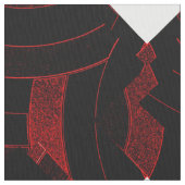 Moderne Diamantenschmiede in Schwarz/Rot Stoff (Nahaufnahme)