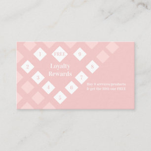 Moderne Diamond Herzloyalty Prämien Rosa Rosa Visitenkarte
