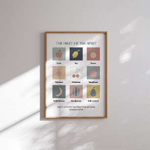 Moderne die Früchte des Spirituosenplakats Poster