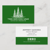 Moderne Dienstleistungen im Bereich Grüne Bäume Visitenkarte (Vorne/Hinten)