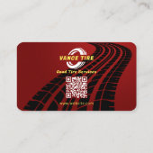 Moderne Dienstleistungen | Red Business Card Visitenkarte (Rückseite)