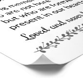 Moderne diese Candle Burns Gedenkhochzeit Poster (Ecke)