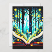 Moderne digitale Glühwürmchen zum Geburtstag Einladung (Rückseite)