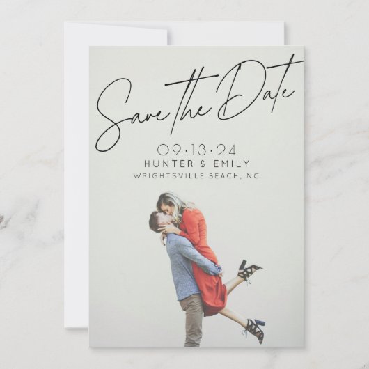 Moderne digitale Hochzeiten speichern die Datumsvo Ankündigung (Vorderseite)