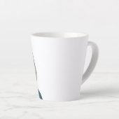 Moderne digitale Kunst Keramik-Tasse Milchtasse (Rechte Ecke)